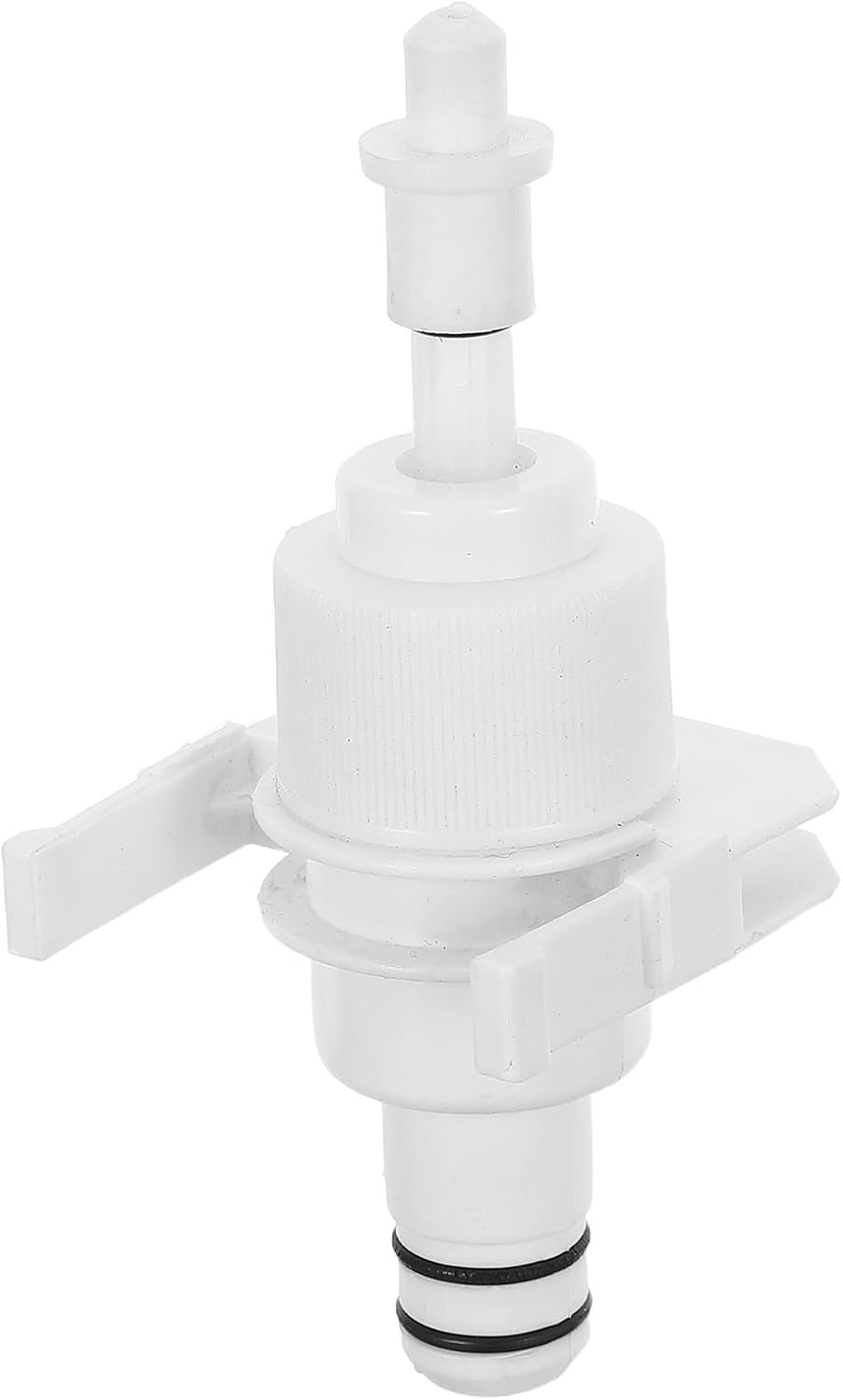Abaodam Automatic Soap Dispenser Nozzle with Built-in Pump, Plastic Touchless Soap Pump Head for Bathroom and Kitchen Sink, White Color, Accurate Response and Space Saving Design