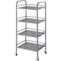 ブラック スチール製キッチンラック 4段 ブラック スチール製キッチンラック 4段