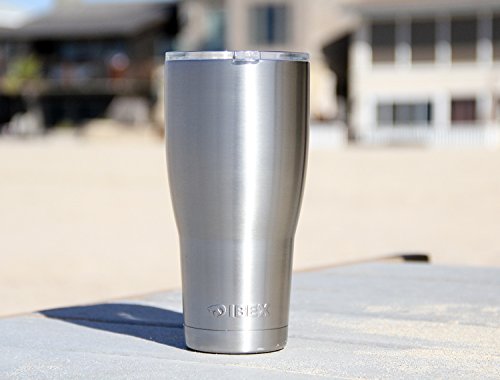 Ibex Stainless Steel 30Oz Tumbler - Manufactured With Copper Lined Vacuum Insulation To Keep Drinks Consistently Colder Than Any Other Tumbler (30Oz, Silver) #TOP2