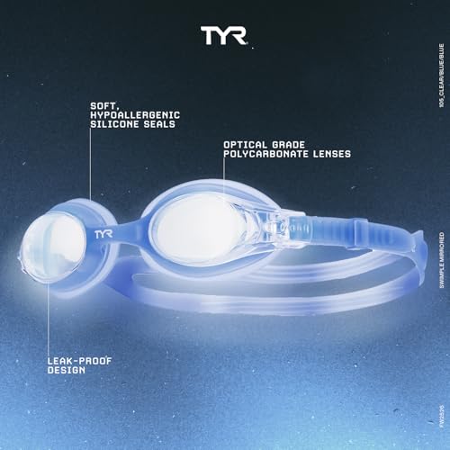 Image of TYR Kids' Swimple Goggles - Colorful Swim Goggles for Beginners