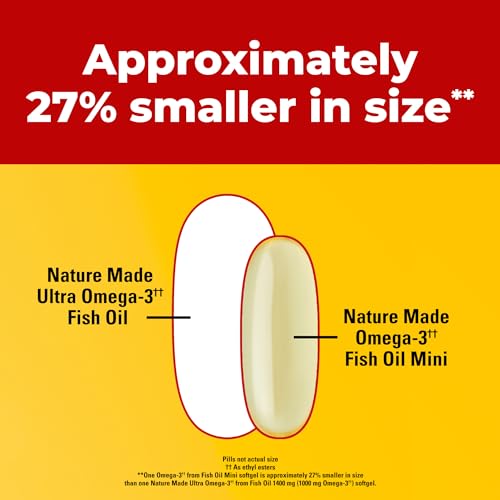 image for Nature Made Extra Strength Burp Less Fish Oil Omega 3 Supplements 1400