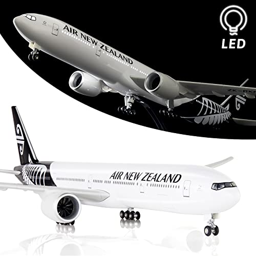 Aviones fundidos a presión Boeing 777 escala 1:130 con luces LED y acabados de lujo para despacho