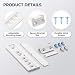 Tabanzhe 1Pack Integrated Fridge Freezer Door Slider Kit,Universal Fridge Door Sliding Bracket Fixing Kit,Mounting Installation with Bracket and Clip,Replacement Repair Part for Built In Refrigerator