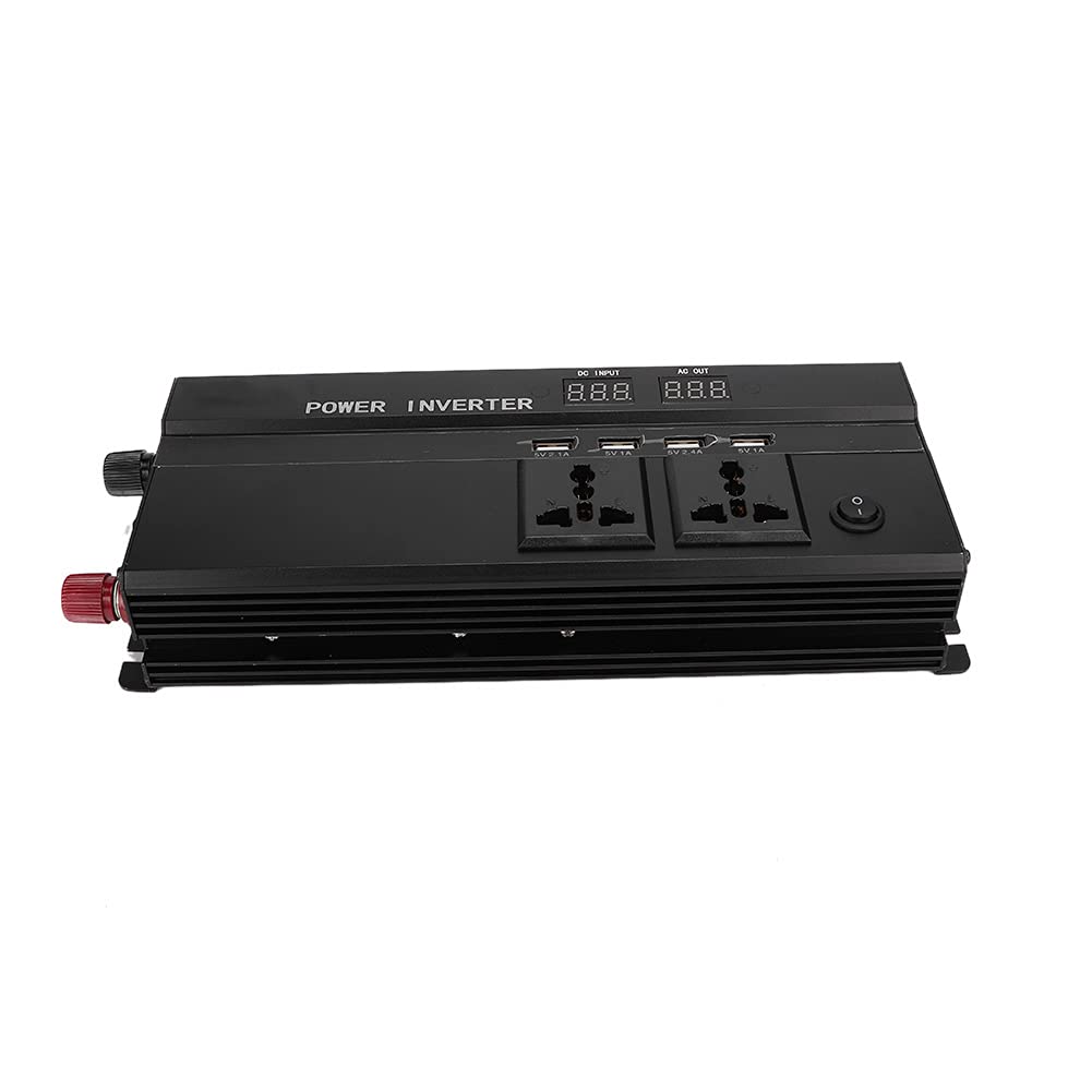 Onduleur de 5000 Watts, Onduleur de Puissance 5000W 12V à 220V pour Voiture avec écran LCD pour Automobile