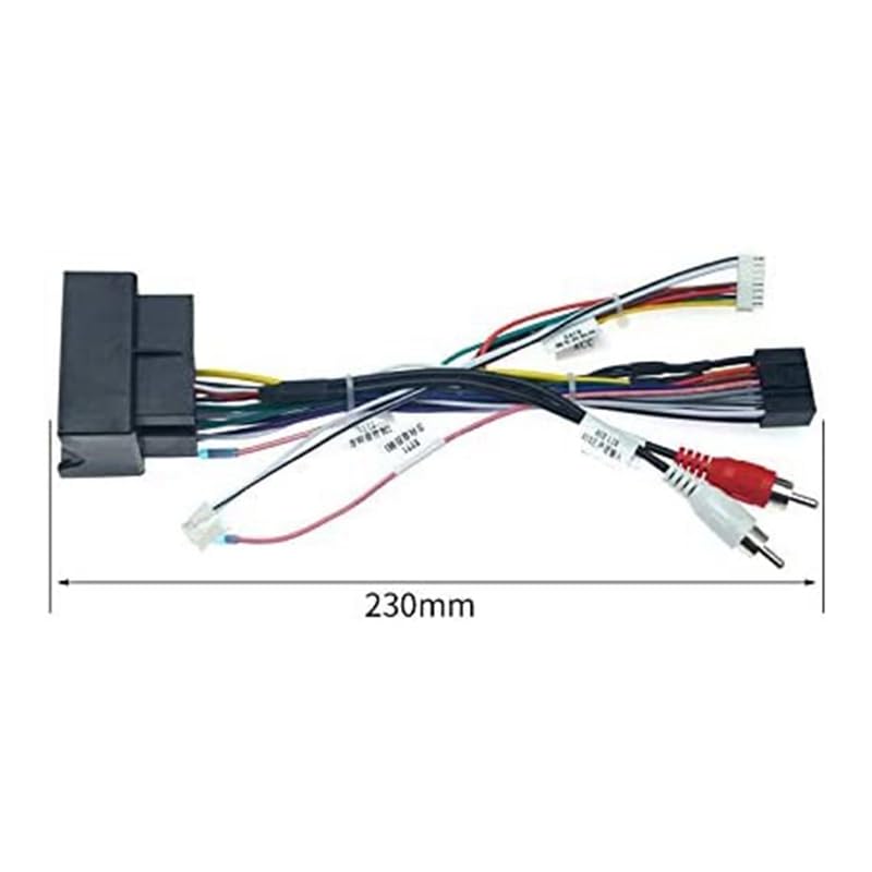 Car for Audio 16PIN Power Cord Adapter for Audio Harness with Canbus Box for Mercedes Benz B200/W211/ML/Vito/Viano 2005-2011 - (A)