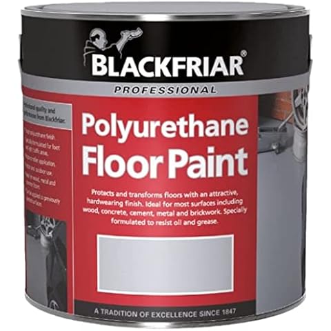 Professional Polyurethane Floor Paint BLACK 500ml Cover