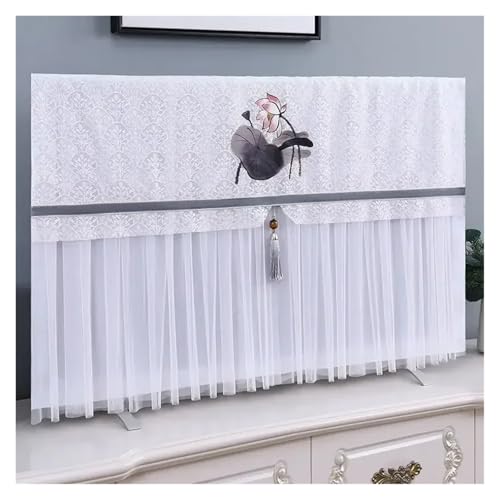 Housse protection pour TV en dentelle minimaliste 190x260cm pour grand écran de salon