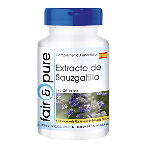 Fair & Pure® - Extracto de Sauzgatillo con Zinc - Vitex Agnus Castus - Vegano - Alta pureza - 120 Cápsulas