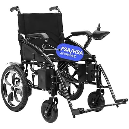 Culver Artemis All Terrain Electric Wheelchair Heavy Duty, Foldable Electric Wheelchairs for Adults, Power Wheelchairs for Seniors, Silla de Ruedas para Adultos Electrica — Black