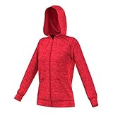 adidas Women's Team Issue Fleece 3 Stripe Full Zip Hoodie