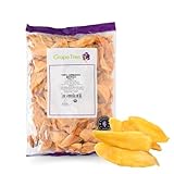 Grape Tree (500g) Organic Dried Mango. Tropically Sweet Chewy Dried Fruit Slices, Perfect for Vegan and Healthy Snacking, Lunchbox Snacks. High In Fibre, Low in Fat. Organic Mango Snack