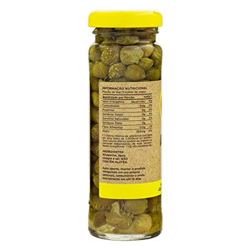 Alcaparra em Conserva Vale Fértil Vidro 60g, Pequeno