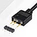 3 Pack ARGB Extension Cable 1-to-1 ARGB Splitter Cable 5V 3-Pin Addressable RGB Cables-Female to Female 3 Pin Extension Connector Cord Wire for Extending Computer 30cm / 11.8in