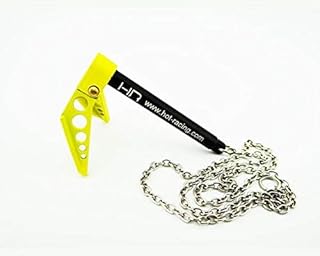 Hot Racing ACC838F04 1/10 Scale Portable Fold Up Winch Anchor Yellow/Black
