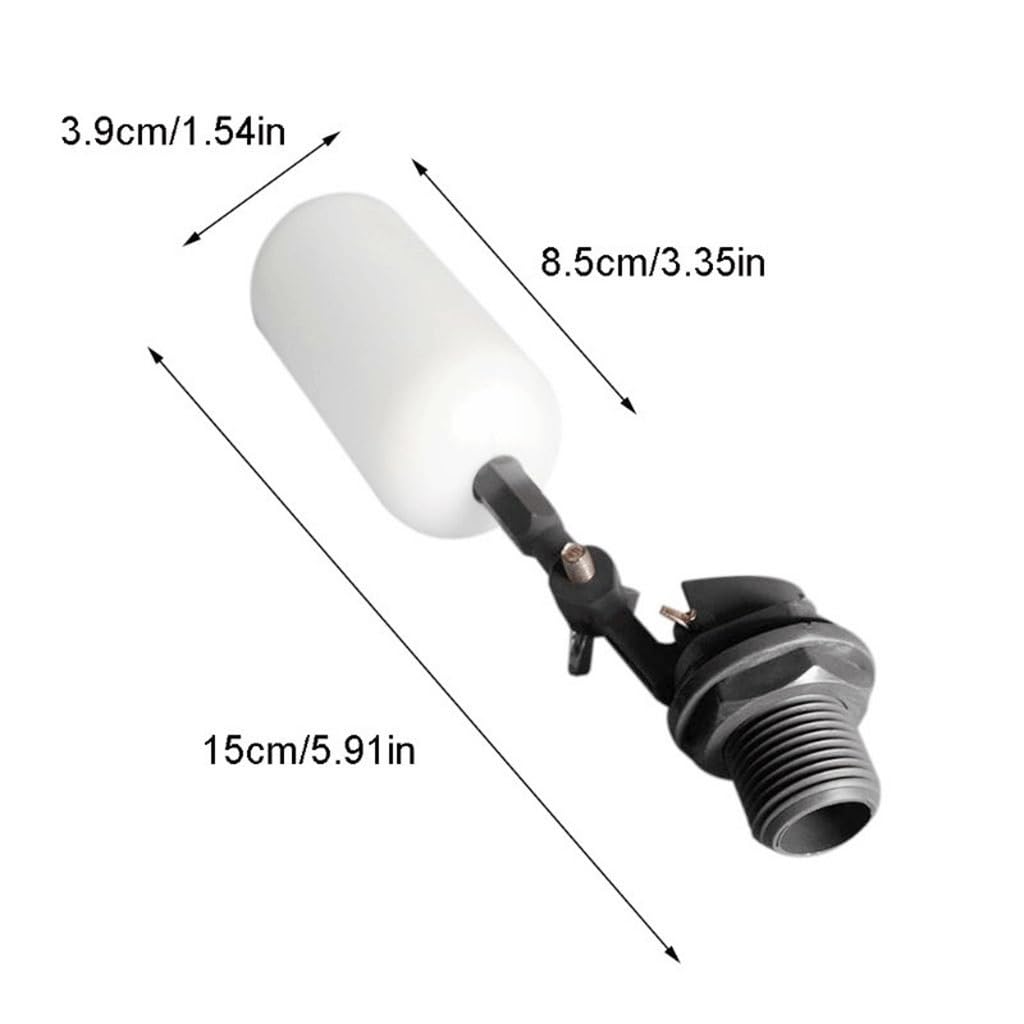 4szt. 1/2-calowy automatyczny zawór pływakowy zbiornika nawilżacza z regulowanym ramieniem