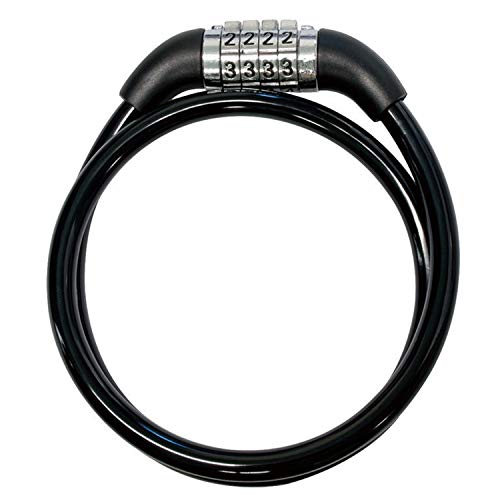 J&C ダイヤルワイヤー錠 JC−029W BK ブラック