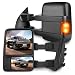 SCITOO Towing Mirrors fit Ford High Perfitmance Automotive Exterior Mirrors fit 1999-2007 F250 F350 F450 F550 Super Duty with Amber Turn Signal Power Adjusted Heated Manual Telescoping Features
