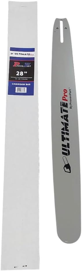 Proven Part Professional Alloy Bars No Sprocket Tip 3/8" .050 D009 Large Mount For Husqvarna Chainsaws 1100, 160, 181, 185, 260, 266, 268, 272/272XP, 281, 285/288/288XP/298, 365, 371/372XP, 380 (28In)