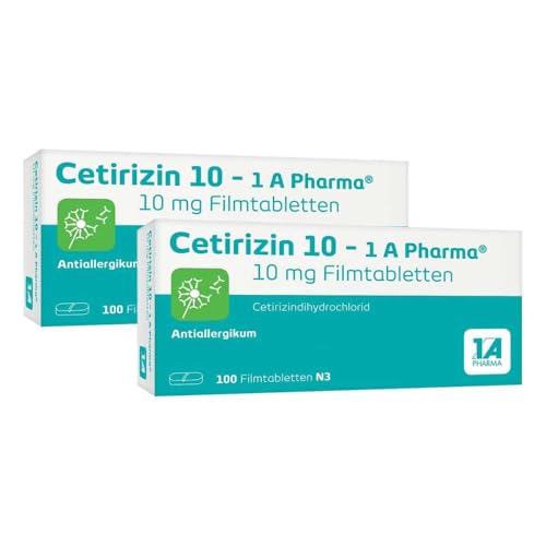 Cetirizin 10 - 1A Pharma 2x100 Filmtabletten