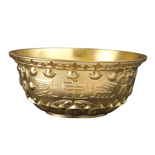 Gralara Centro de Mesa Feng Shui Treasure Bowl para Restaurantes de Oficina año Nuevo