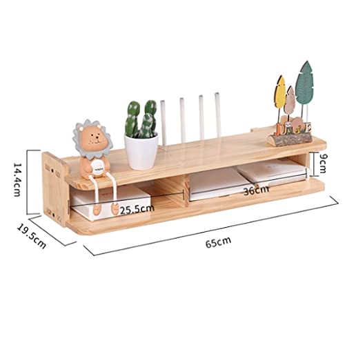 Supports en bois de rangement ménagers et muraux pour décodeur - 7