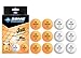 Donic-Schildkröt balle de tennis de table adulte unisexe jade, qualité poly 40+, 12 PCS. dans un sachet, 6 x Blanc / 6X Orange, M.