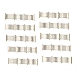 10 Stück Miniaturzaun Modell Modellbahnzaun Figurenmodell Architekturmodell Zaunzubehör Aus Holz Authentische Nachbildung für Hobbyprojekte Geschenkid, Stil E