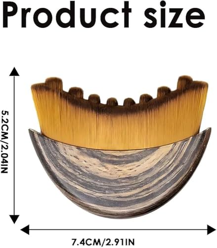 Image of Lymphatic Contour Face Brush for Sculpting & Drainage - Facial Massager for Jawline, Chin & Neck - Reduces Puffiness, Promotes Detox & Lift - Soft Bristles, Improves Skin Glow, Includes Travel Case - Pack of 1