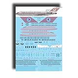26Decals STS44424 1/144 Thy Turkish Airlines 727-2F2/Adv Screen Decal for Plastic Model kit