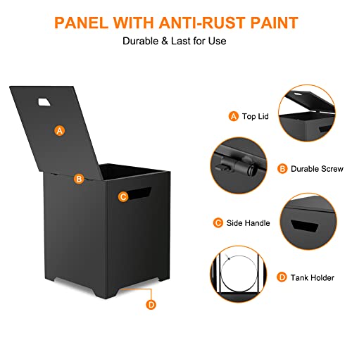 Camplux-Propane-Tank-Cover-20-LB-Propane-Tank-Storage-Box-Outdoor-Side-Tank-Table-for-Propane-Gas-Fire-Pits-Black