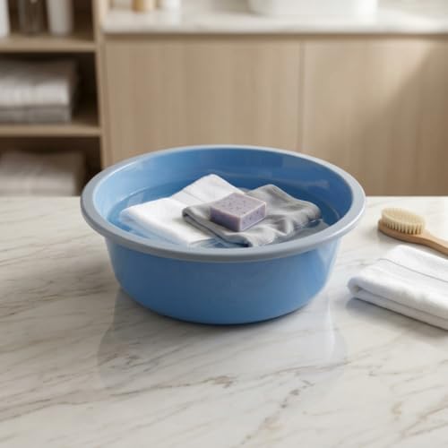 Image of AIR O MATIC Unbreakable Plastic Multipurpose Bath Tub /Washing Tub 12 LTR (Basin Tub)