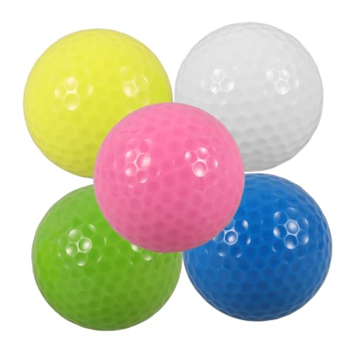 BESPORTBLE 5pcs Golf Training Balls Soft Practice Golfing Balls Women's Golf Accessories Training Balls
