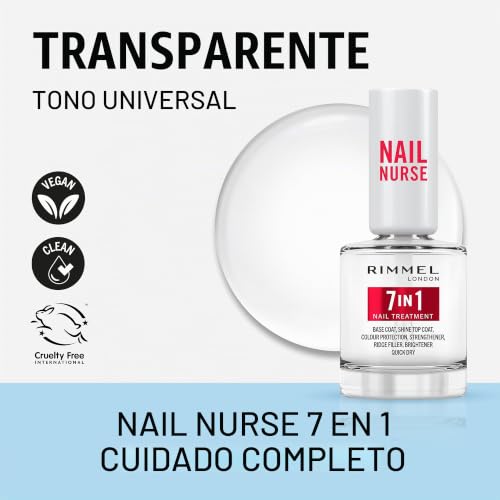 Miniatura 5 de Rimmel London, Nail Care, Multi Benefit 7 in 1, Tratamiento de uñas, 12 ml (Paquete de 2)