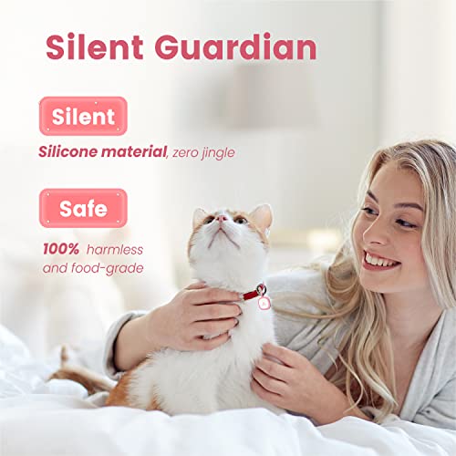 Pawaii Silent Silicone Dog ID Tag, Modifiable Pet Online Profile and Emergency Contacts, Scan QR for Instant Location Alerts, 1 Pack (Pink) - Image 6