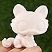 ZBQAPFGYR Custom White Base Compitable with LPS Cat Ferret ，3pcs Blank Bases and Some Accessories for Kids LPS Custom and Random 7pcs Accessories