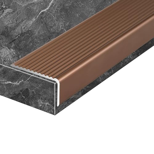 BZHAOMAOL Stair Edge Protector, Aluminium Stair Nosing, 90 cm Indoor