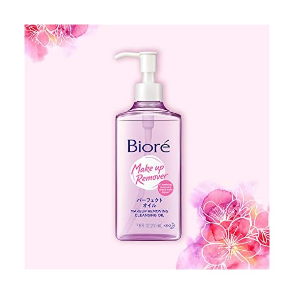 Bioré J-Beauty Makeup Removing Cleansing Oil, Top Japanese Makeup Remover, Oil-Based Cleanser, 7.8 Ounces