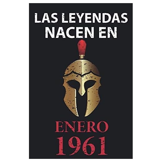 Las leyendas nacen en enero 1961: Regalo de cumpleaños perfecto para hombre y mujer de 60 años I Cita positiva , humor I Cuaderno , diario , libro de ... I Idea original para el 60 cumpleaños