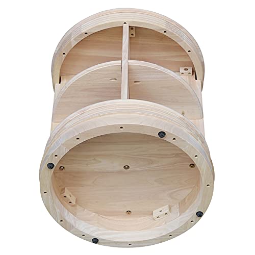 Ic International Concepts End Table, Unfinished #TOP6