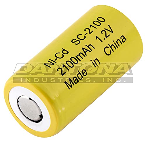 Nicd Extended Capacity Rechargeable Sub C Cell W/Flat Top Sc-2100 #TOP29