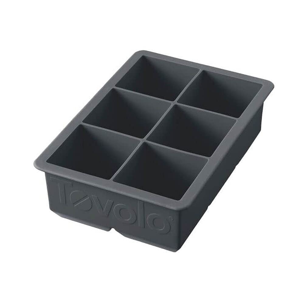 Tovolo King Cube Ice Tray, Charcoal by Tovolo