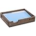 MyGift® Distressed Brown Vintage Wood Paper Tray, Office Desktop Document, File Folder, Magazine Holder Tray