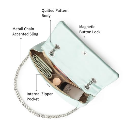 Image of Fastrack Casual Sling Bag with Magnetic Button for Girls, Medium Size with Internal Zipper, Made with Premium Faux Leather, Versatile and Durable Design