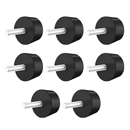 Amortisseur caoutchouc conique M8 x 30 mm lot de 8 plots antivibratoires 3,8 x 0,79 cm