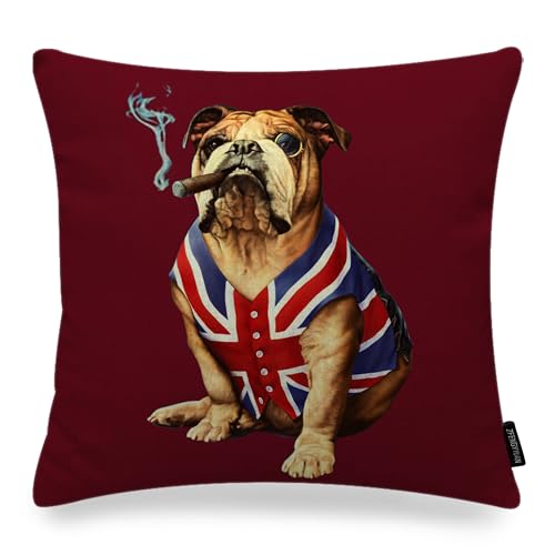 ZFENGYYUAN Housse de coussin motif drapeau anglais et Union Jack 45,7 x 45,7 cm