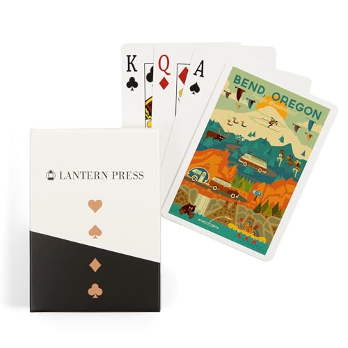 Baraaja de Cartas de Poker Lantern Press Geometric