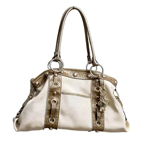 Bolso tote grande para mujer estilo Y2K vintage miniatura 1