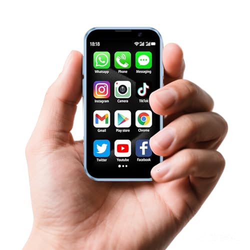 cofcvgs Mini Smartphone 3.0 pouces, 2GB RAM, 16GB ROM, Android 9.0, Bleu