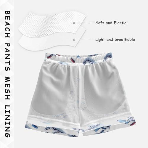 Cute Police Cars Boys Swim Trunks Cartoon Toys Toddler Beach Board Shorts Baby Summer Bathing Suit 4T Multicolor4