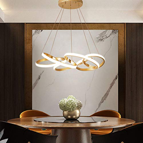 Lampe suspendue avec LED 50 cm lustres modernes de plafond pour chambre